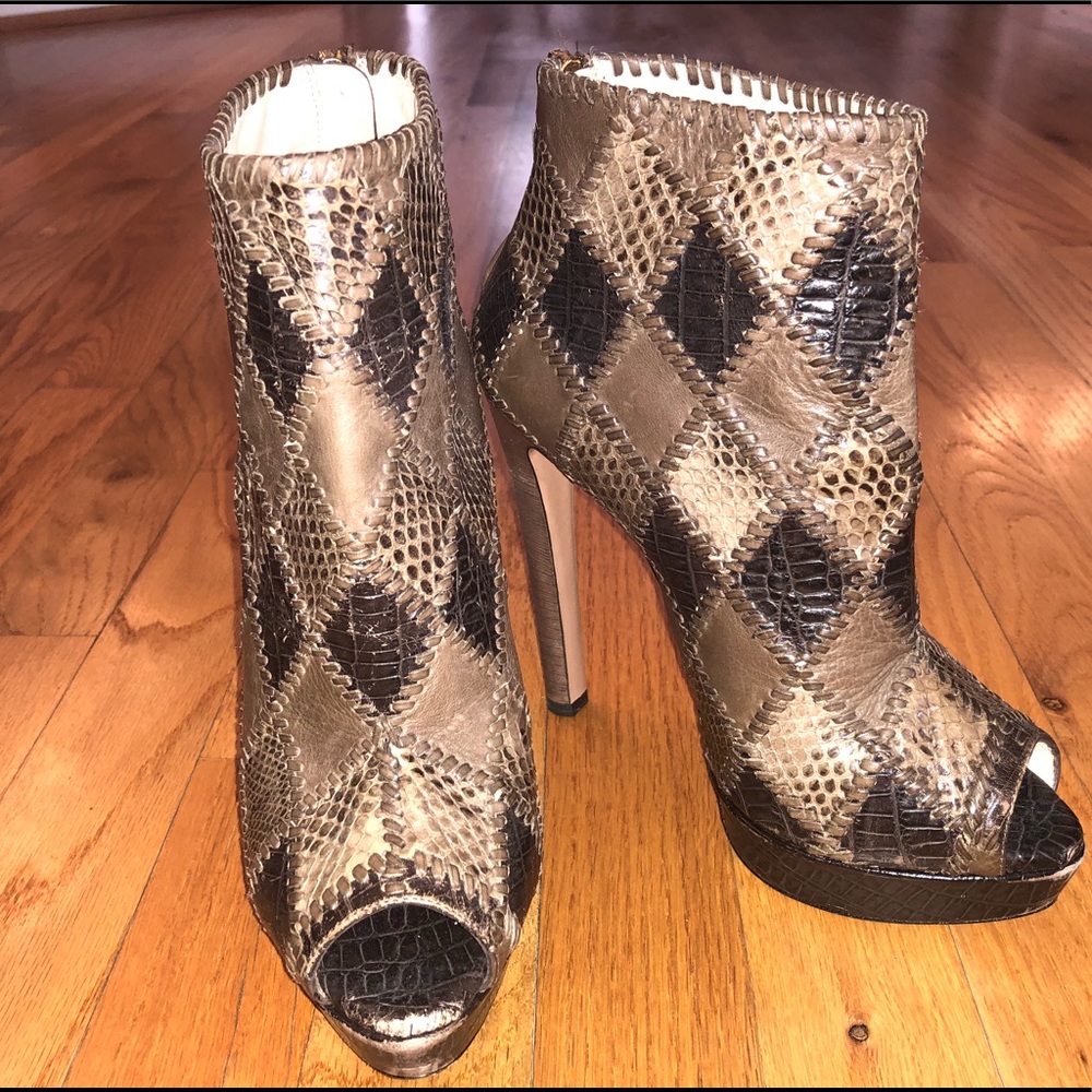 100% Authentic Prada Peep-Hole Booties